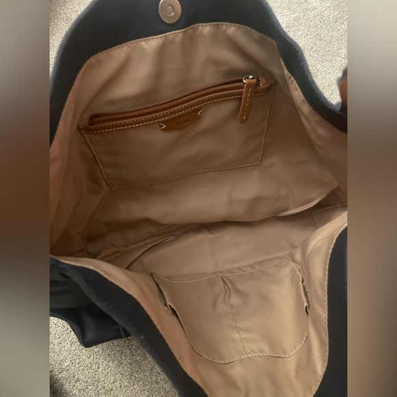 Los Feliz Slouchy Large Tote hobo bag- indigo - Picture 2 of 4